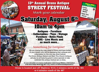 13th Annual Orono Antique Street Festival 